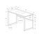 Monarch Specialties Computer Desk, Home Office, Laptop, 48"L, Work, Metal, Tempered Glass, Black, Contemporary, Modern I 7379 - alternate 3